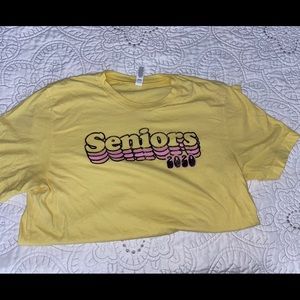 Pastel yellow senior 2020 shirt